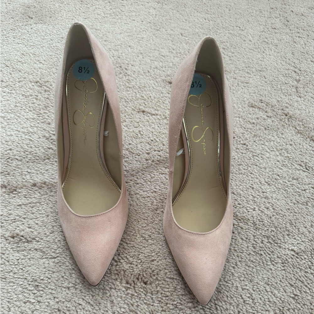 Jessica Simpson Suede Pink Pumps